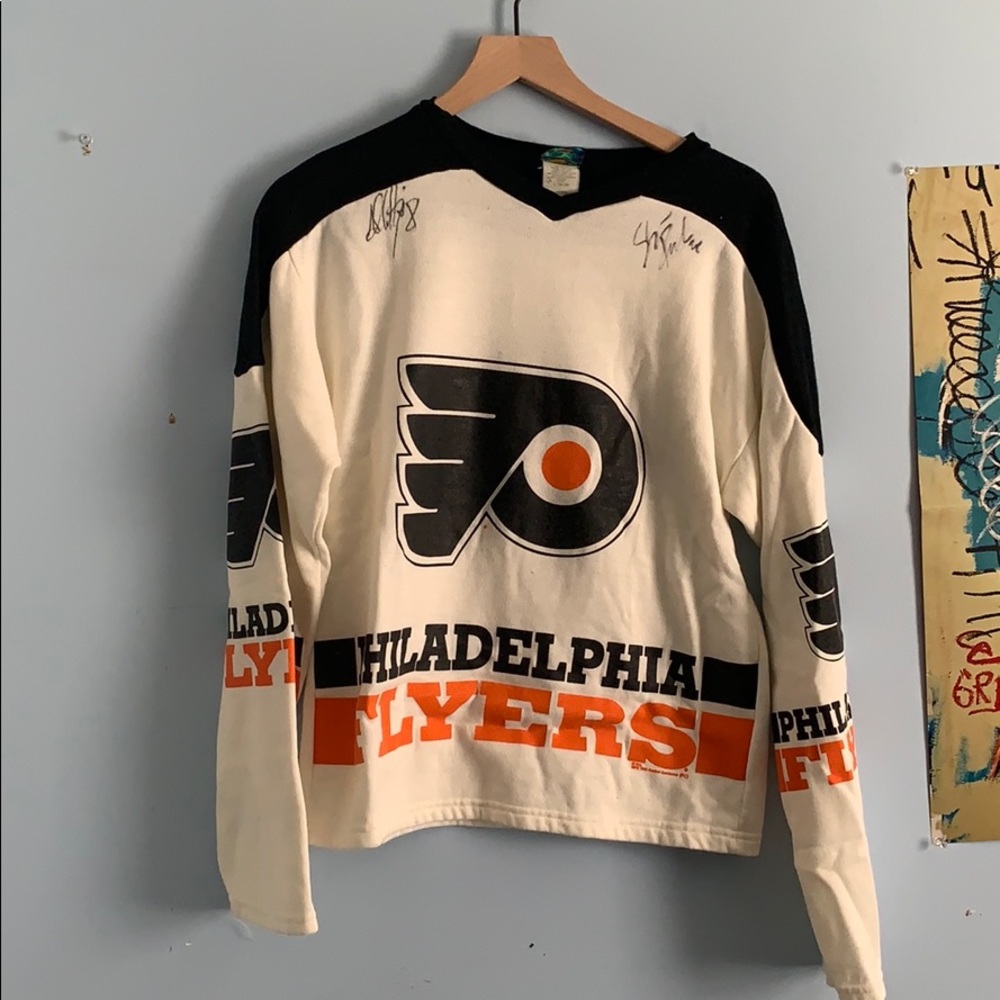 VINTAGE Signed Philadelphia Flyers Longsleeve